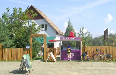 Ice Cream Stand between Vac and Szentendre along the Danube.
